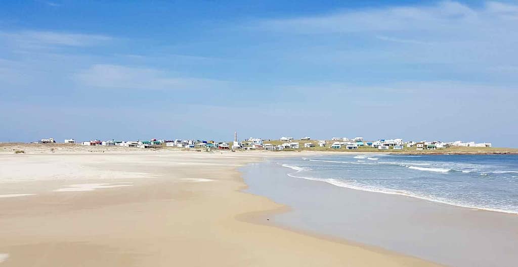 Cabo Polonio Uruguay, Anfahrt mit weitem Strand, Foto Niels Skovgaard