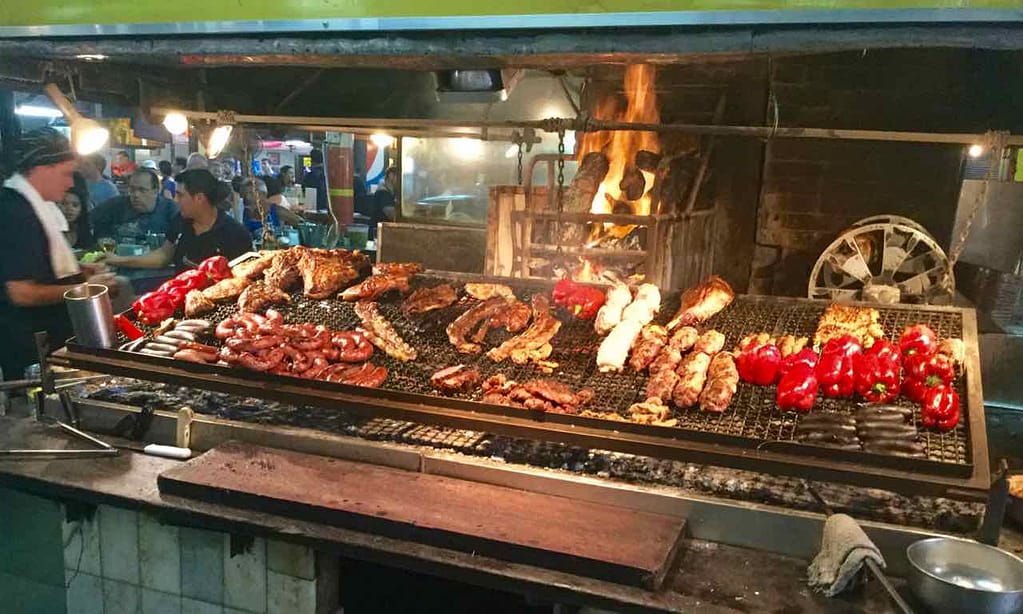 Montevideo Sehenswürdigkeiten, Markthalle, Grill 1, Uruguay, iPod-Foto