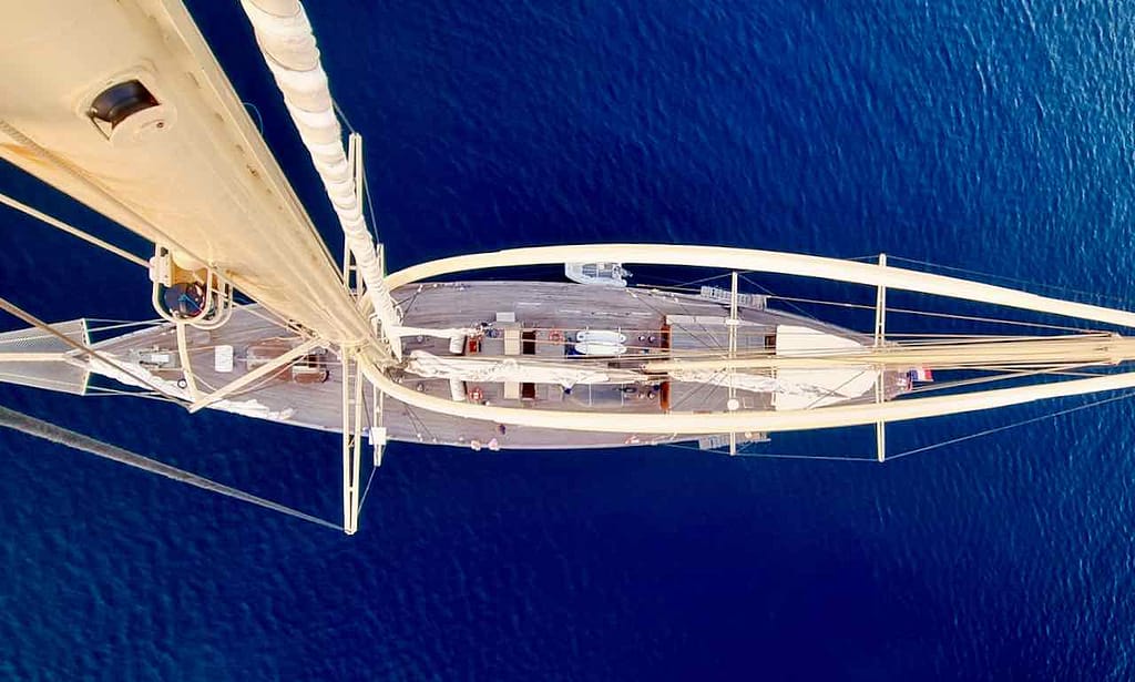 Aufsicht der Segelyacht Chronos © Peter Pohle PetersTravel