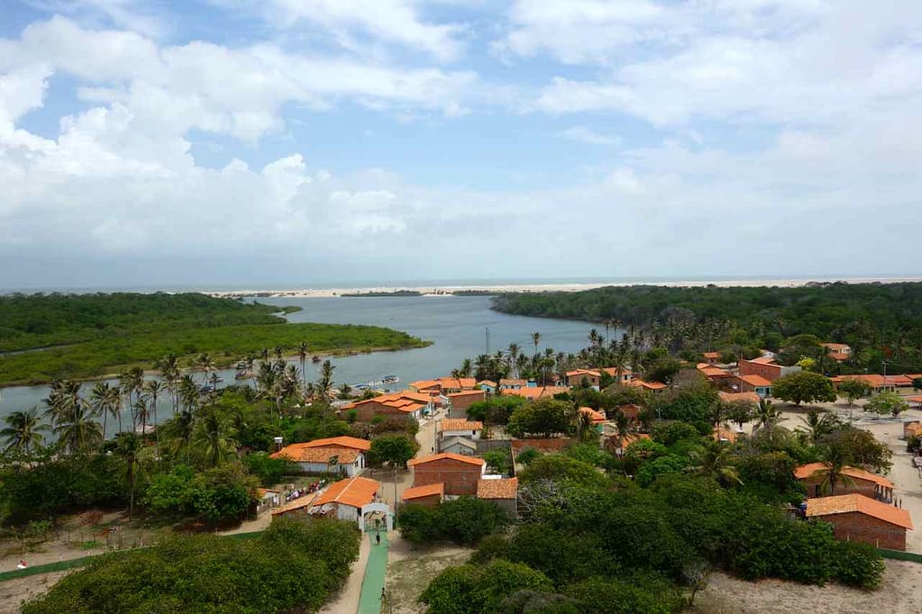 Blick vom Leuchtturm in Mandacaru zu den Lencois Maranhenses