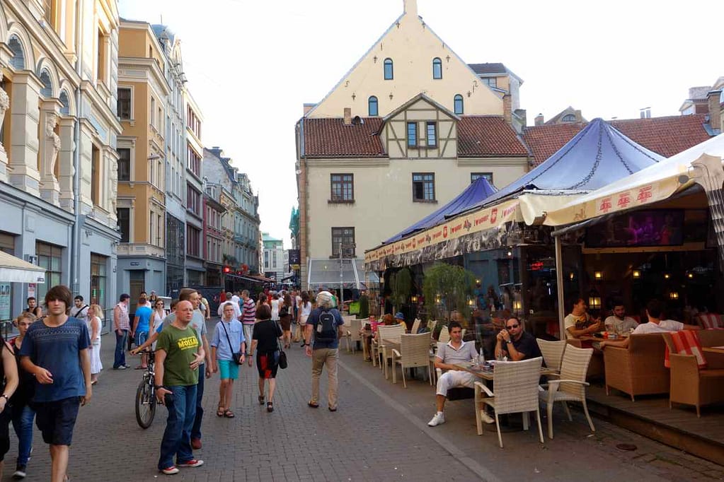 Lettland Riga, Fußgängerzone