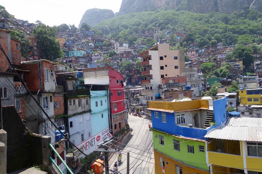 Favela Tour Rocinha, Straße von oben