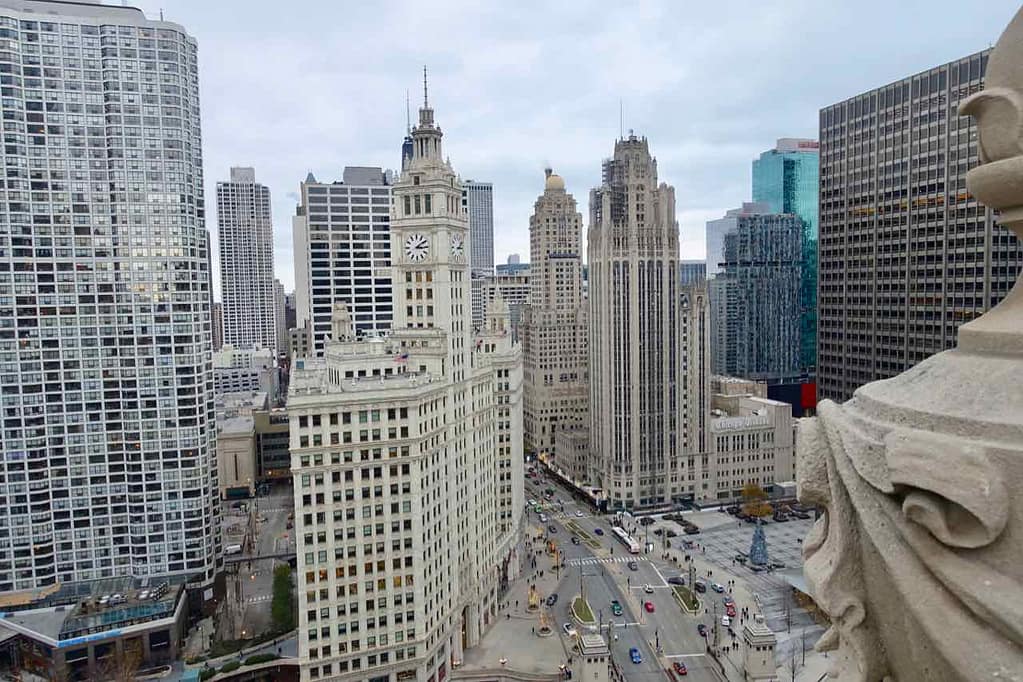 Chicago Aussichtspunkte: Blick von der Dachterrasse des London House Hotel, Foto Peter Pohle PetersTravel