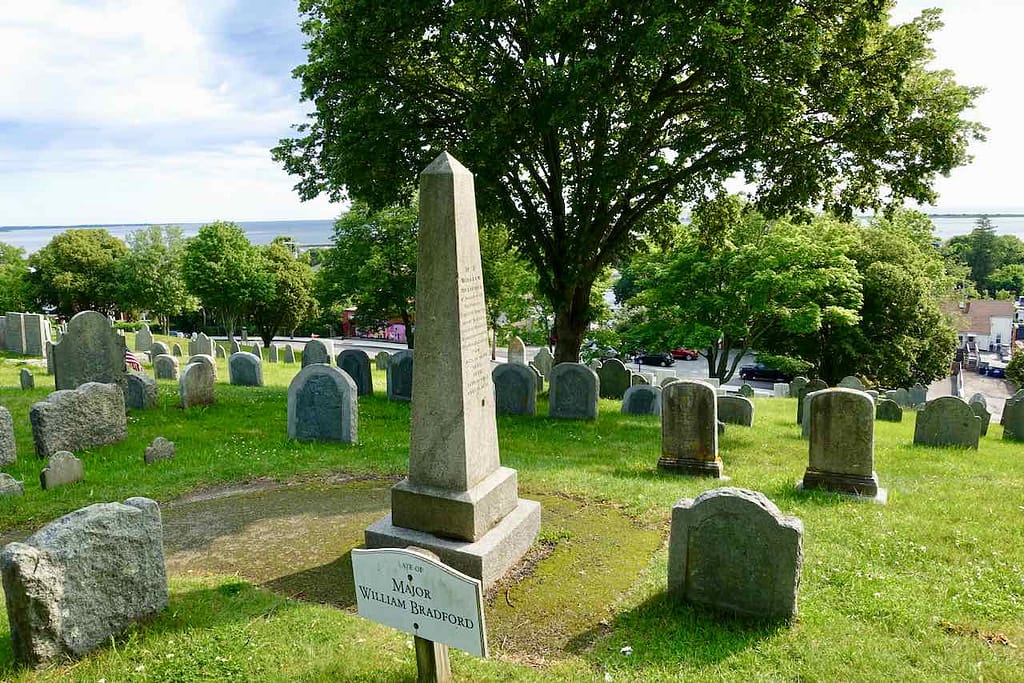Grabmal von William Bradford in Plymouth