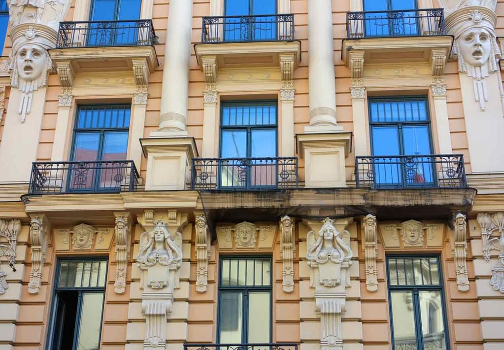 Riga, Jugendstilfassade