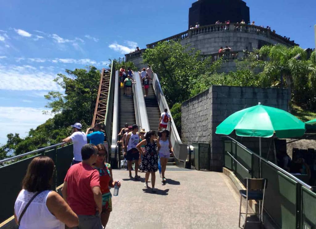 Christo Redentor Rio de Janeiro, Rolltreppe, Brasilien, iPod-Foto