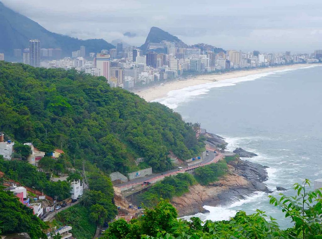 Favela Vidigal Rio de Janeiro, Blick Richtung Ipanema 1