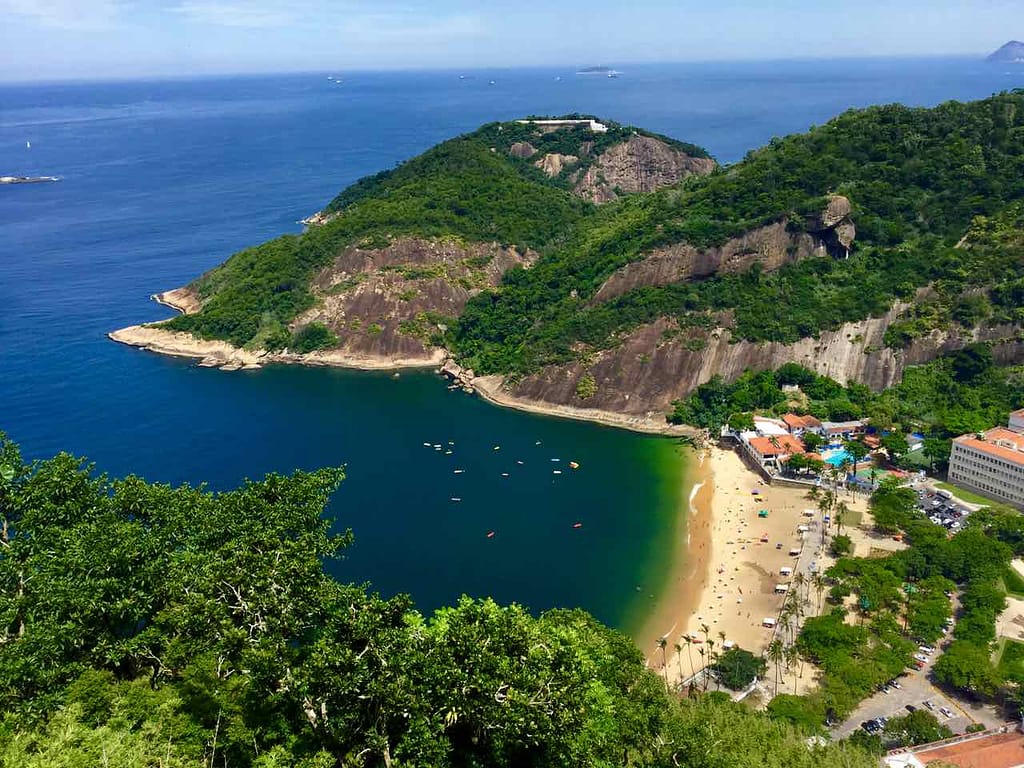 Zuckerhut Rio de Janeiro Pão de Açúcar, Brasilien, iPod-Foto Praia Vermelha von erster Plattform