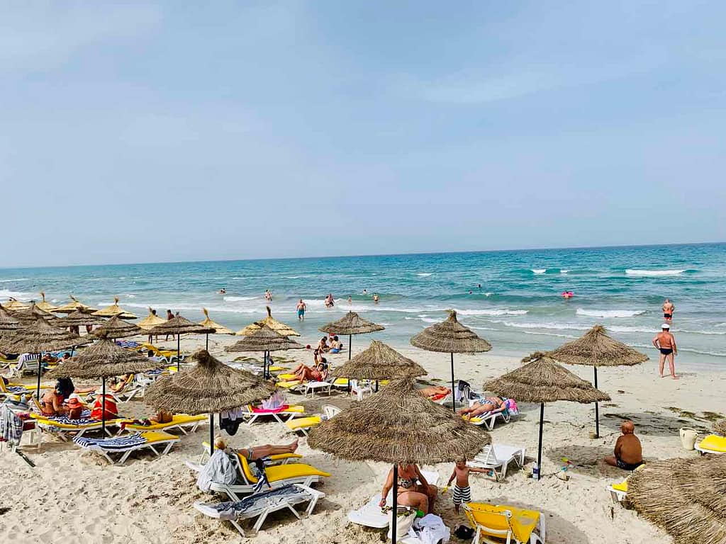 Nordtunesien: Strand von Mahdia beim Hotel Mahdia Beach