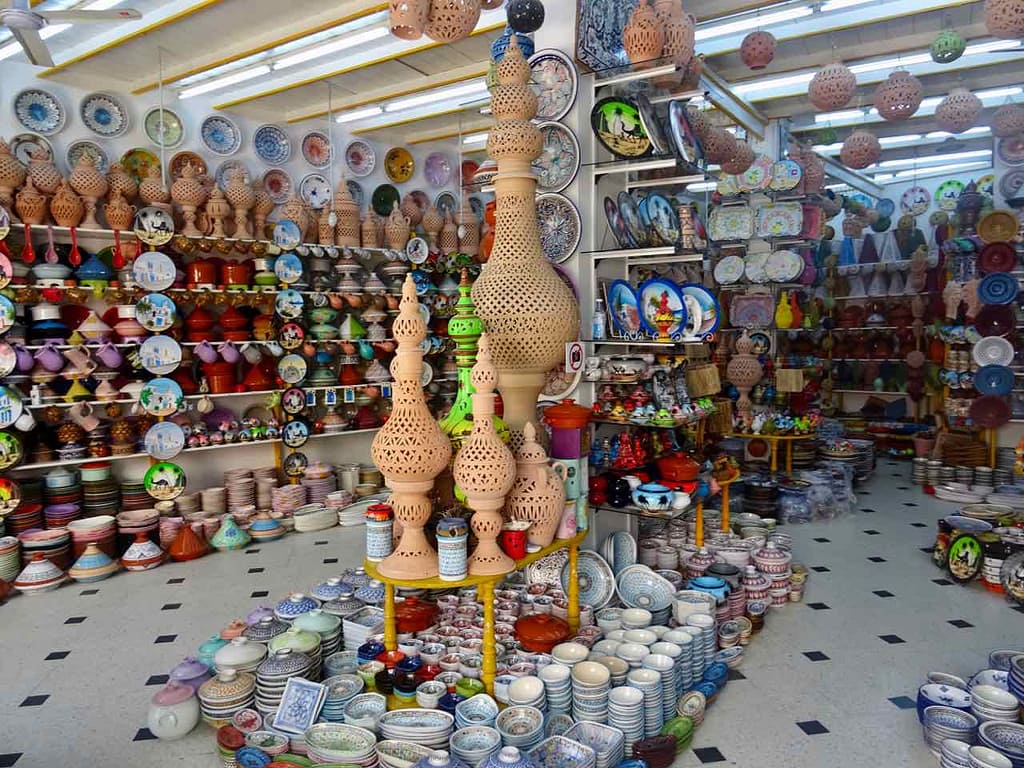 Nordtunesien: Keramikladen in Nabeul