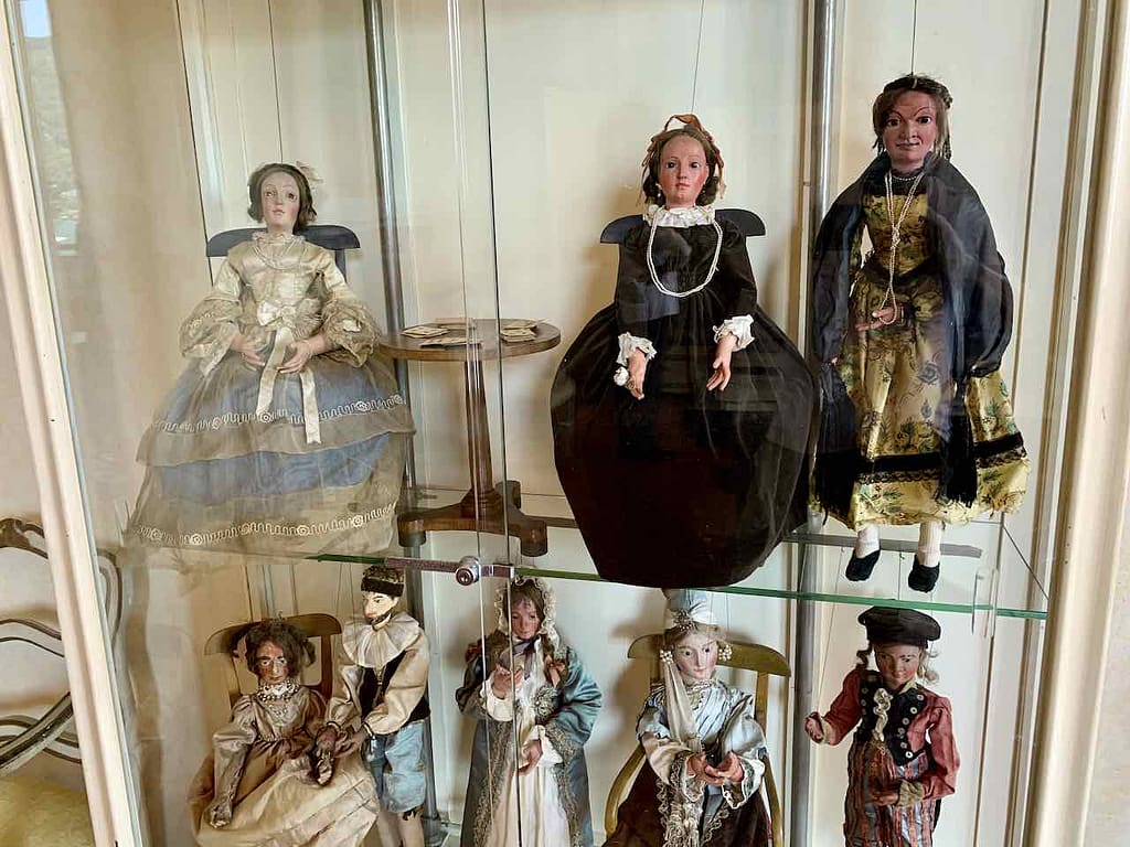 Puppensaal im Palazzo Borromeo auf der Isola Madre auf dem Lago Maggiore, Italien 