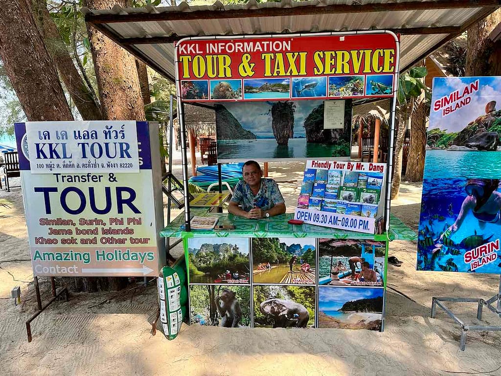 Tourinformation in Khao Lak, Thailand © PetersTravel Peter Pohle