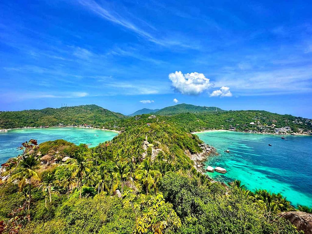 Blick vom John Suwan Viewpoint, Koh Tao © PetersTravel Peter Pohle