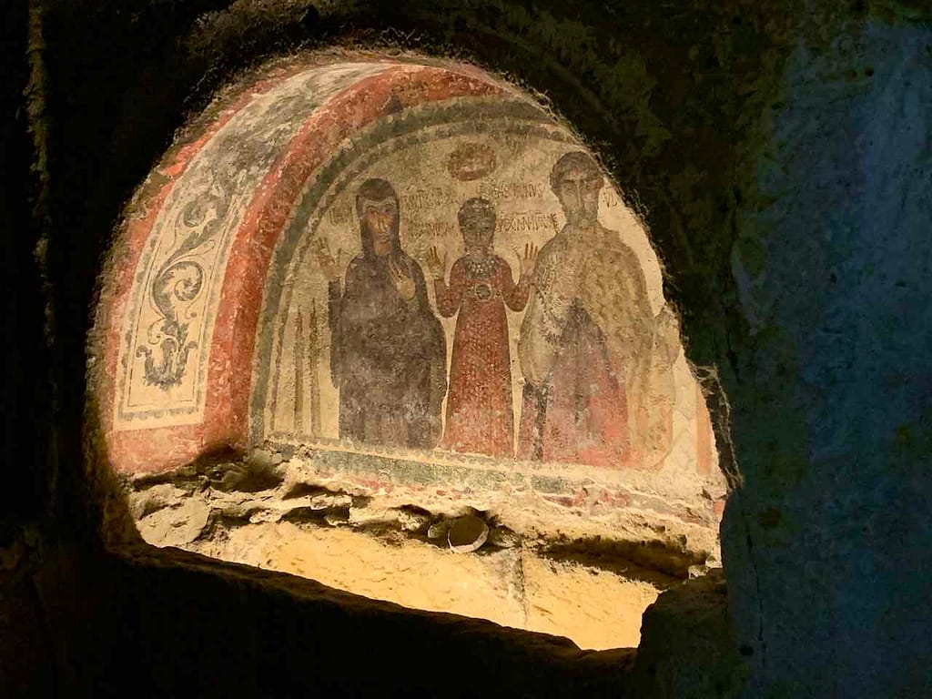 Fresken in den Katakomben von San Gennaro, Neapel © PetersTravel Peter Pohle