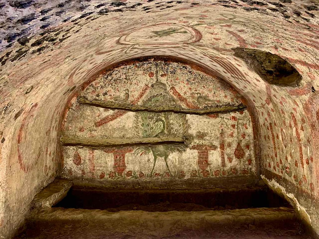 Fresken in den Katakomben von San Gennaro, Neapel © PetersTravel Peter Pohle