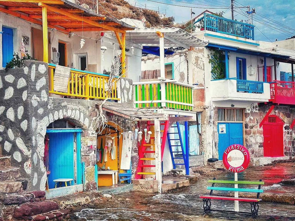 Insel Milos, Fischerhäuschen als Ferienwohnungen in Klima © PetersTravel Peter Pohle