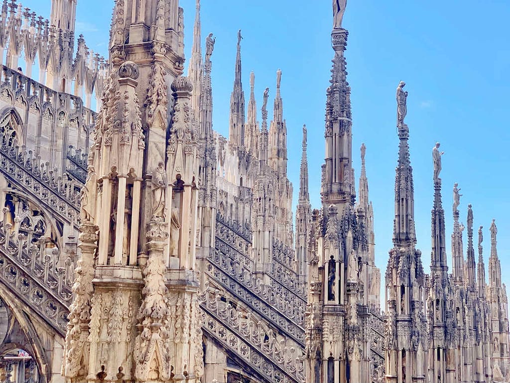 Auf dem Dach des Mailänder Doms