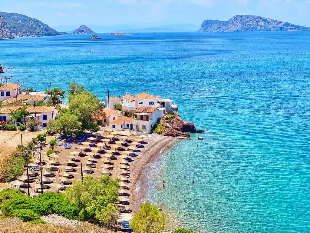 Vlychos Beach, Insel Hydra / Ydra, Griechenland