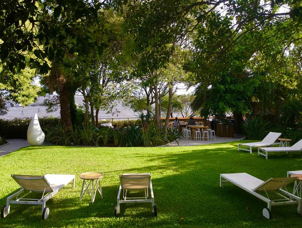 Colonia Uruguay, Garten vom Hotel Charco, iPod-Foto