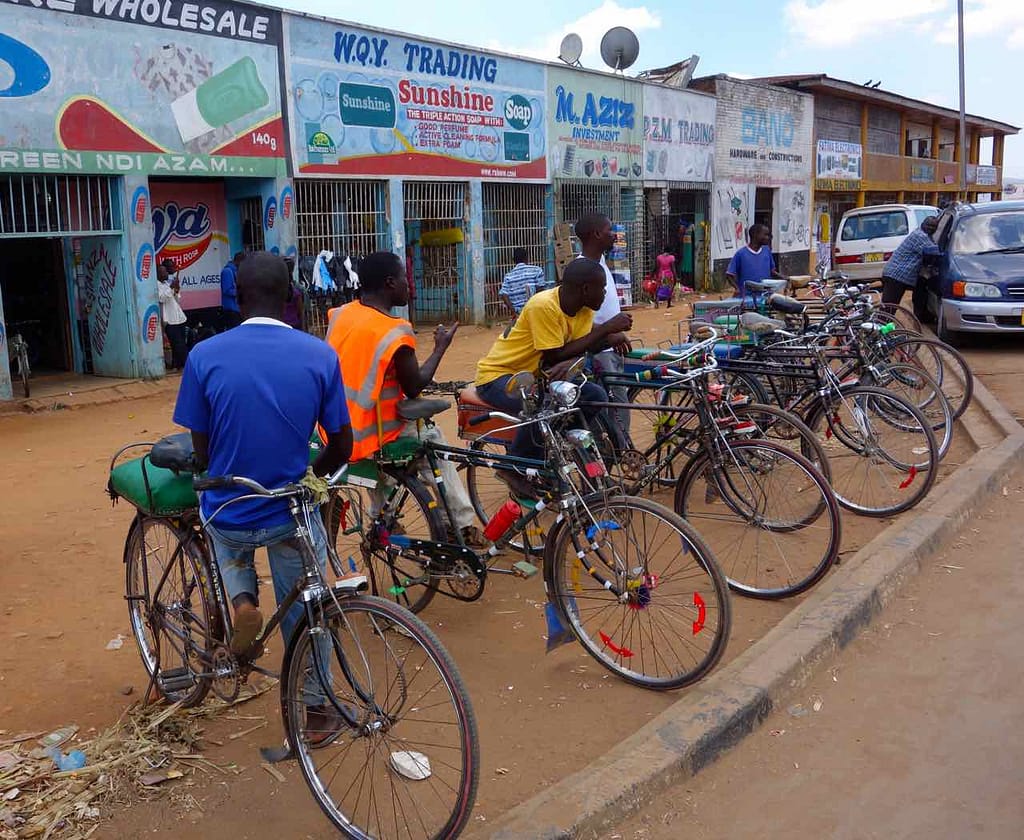 Malawi. Mzuzu, Fahrradtaxis