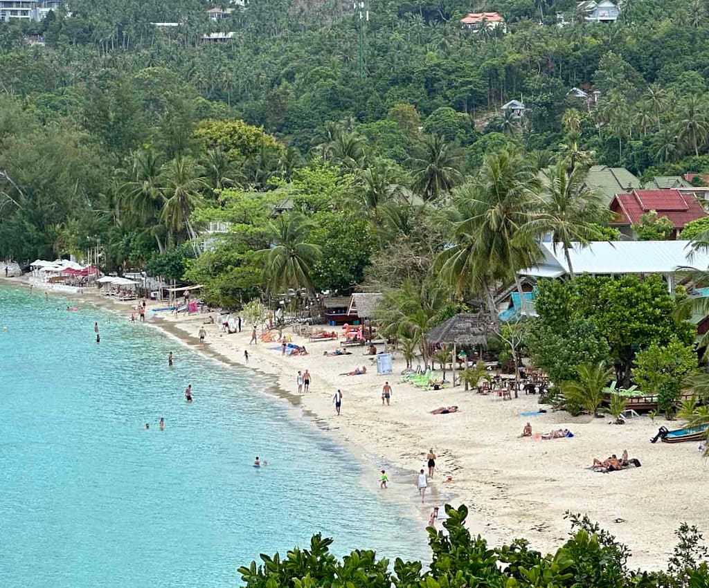 Haad Yao Beach, Blick vom High Life Bungalow, Koh Phangan © PetersTravel