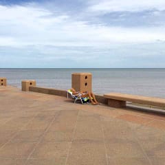Montevideo Sehenswürdigkeiten, Hedonistin am Malecon, Uruguay, iPod-Foto