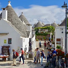 Trulli in Apulien im Zentrum von Alberobello