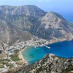 Sifnos, Blick auf Kamares vom Kloster / Kirche Agios Simeon, Griechenland © PetersTravel