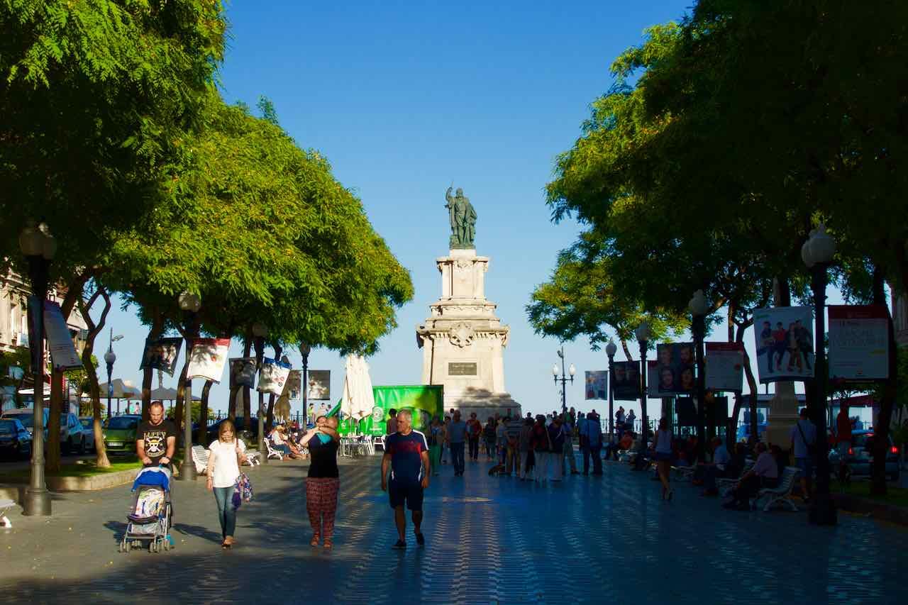 La Rambla in Tarragona, Katalonien
