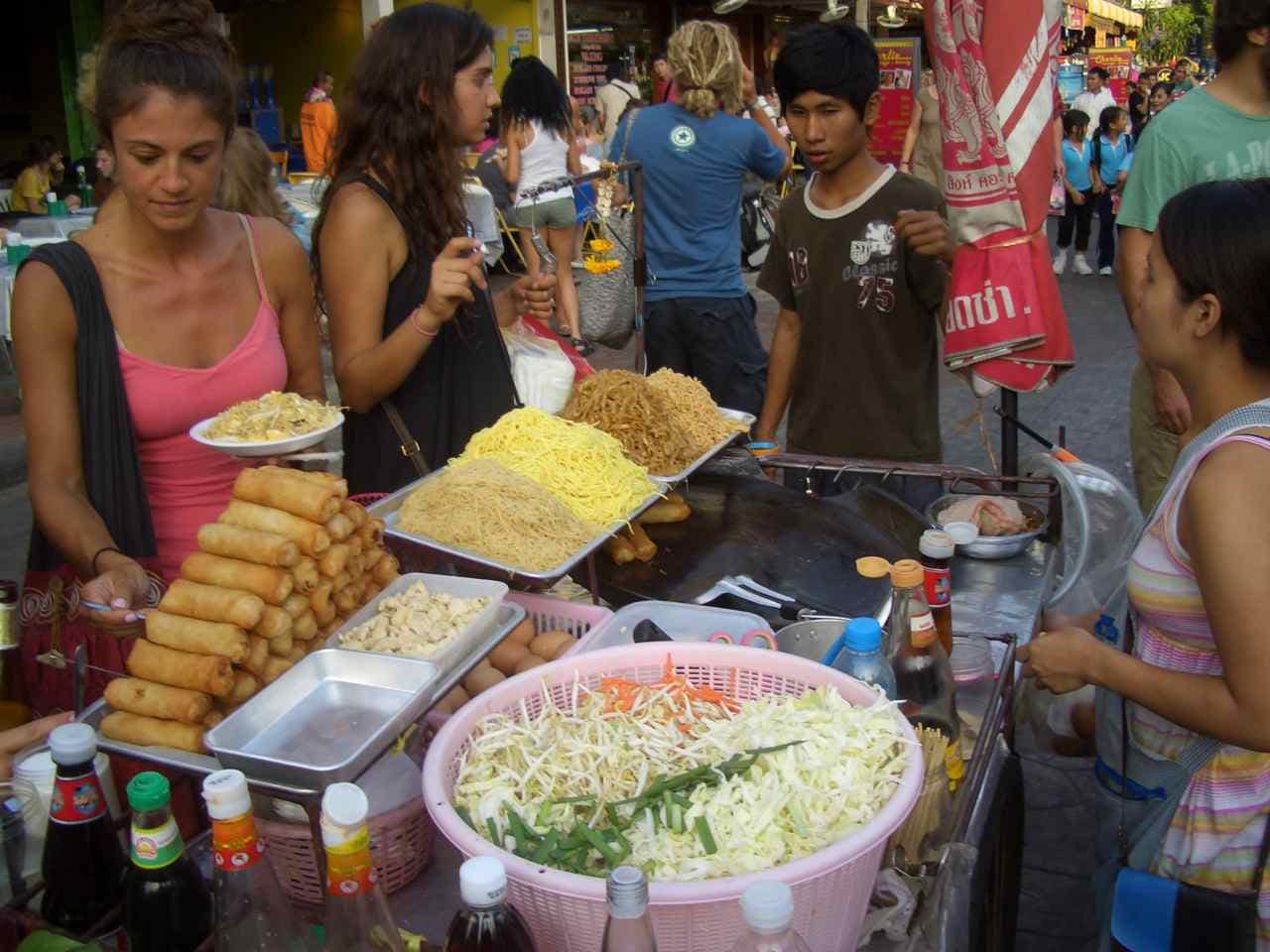 Thailand, Bangkok, Essensstand