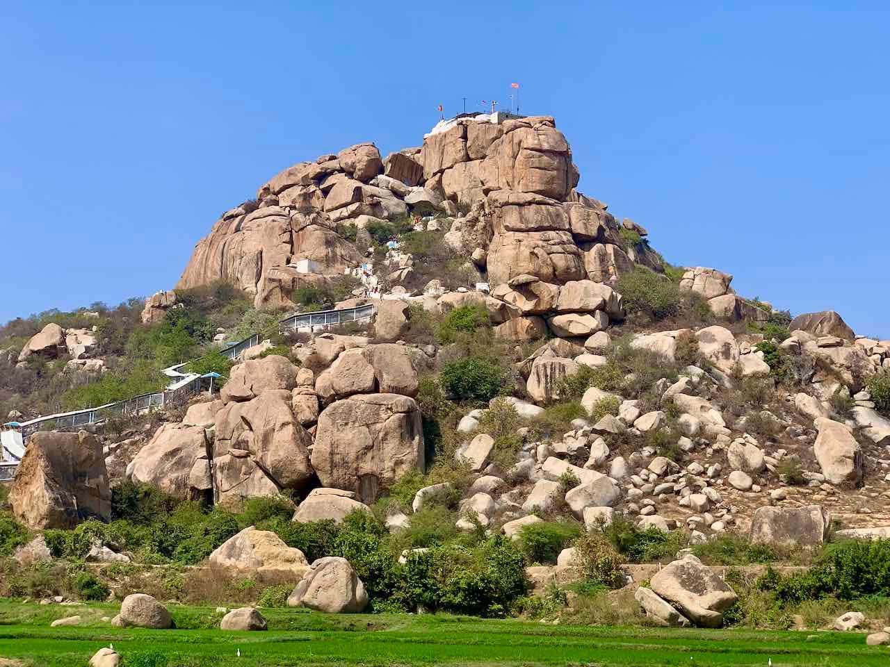 Hampi: Blick zum Monkey Temple