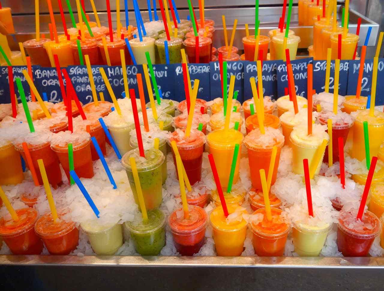 Barcelona, La Boqueria, Juices 3