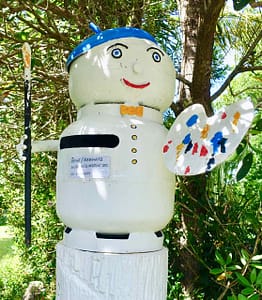 Briefkasten von Helme Heine in Russell in der Bay of Islands Neuseeland Copyright Peter Pohle peterstravel