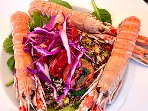 Essen an Bord der Segelyacht Rhea