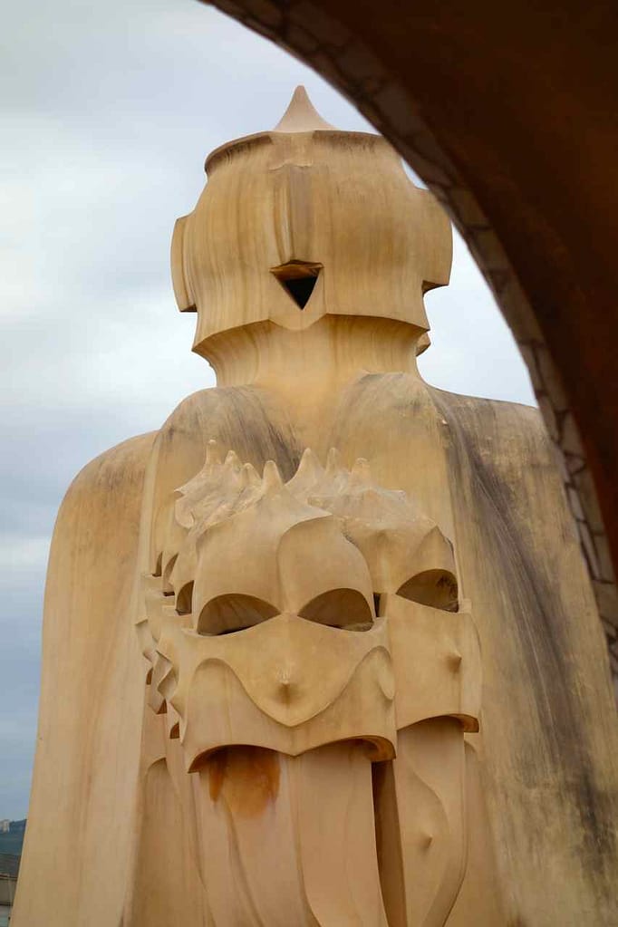 Barcelona, Casa Mila von Antoni Gaudí, Dach