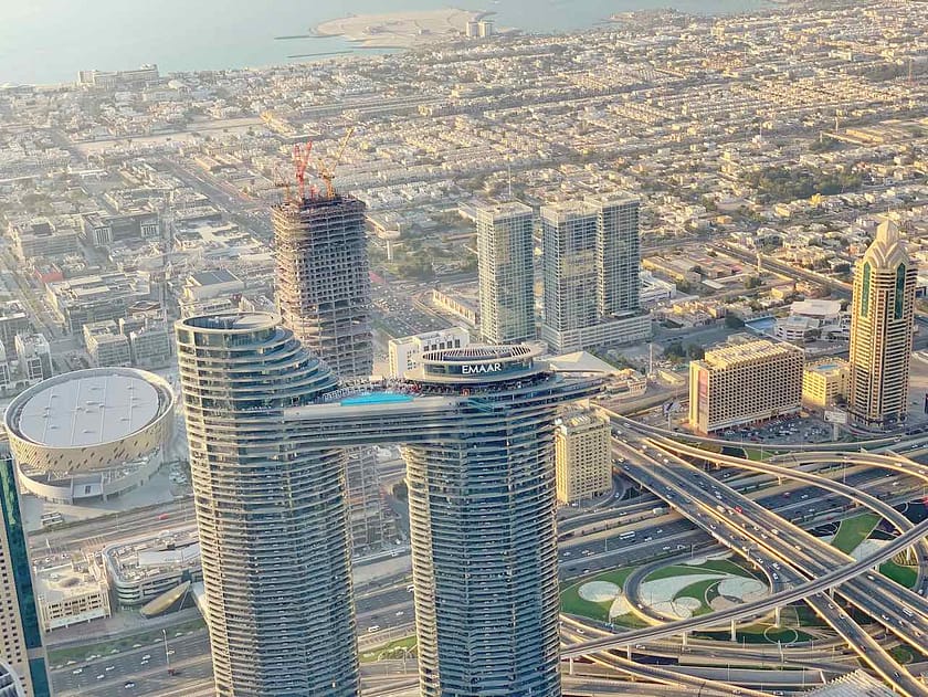 Blick vom Burj Khalifa, Dubai