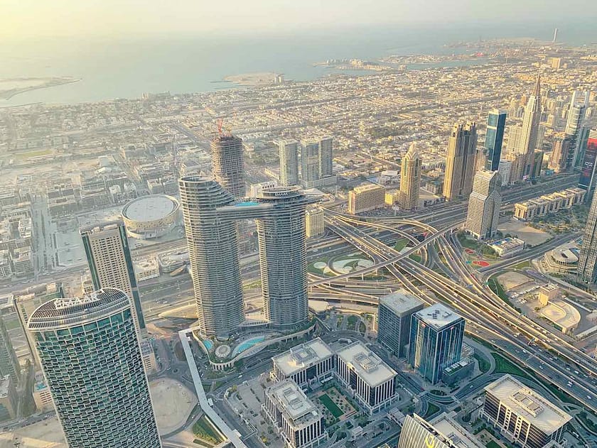Blick vom Burj Khalifa, Dubai