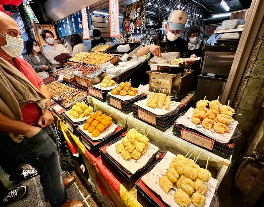Kyoto, Nishiki Food Market in der Nishiki-dori
